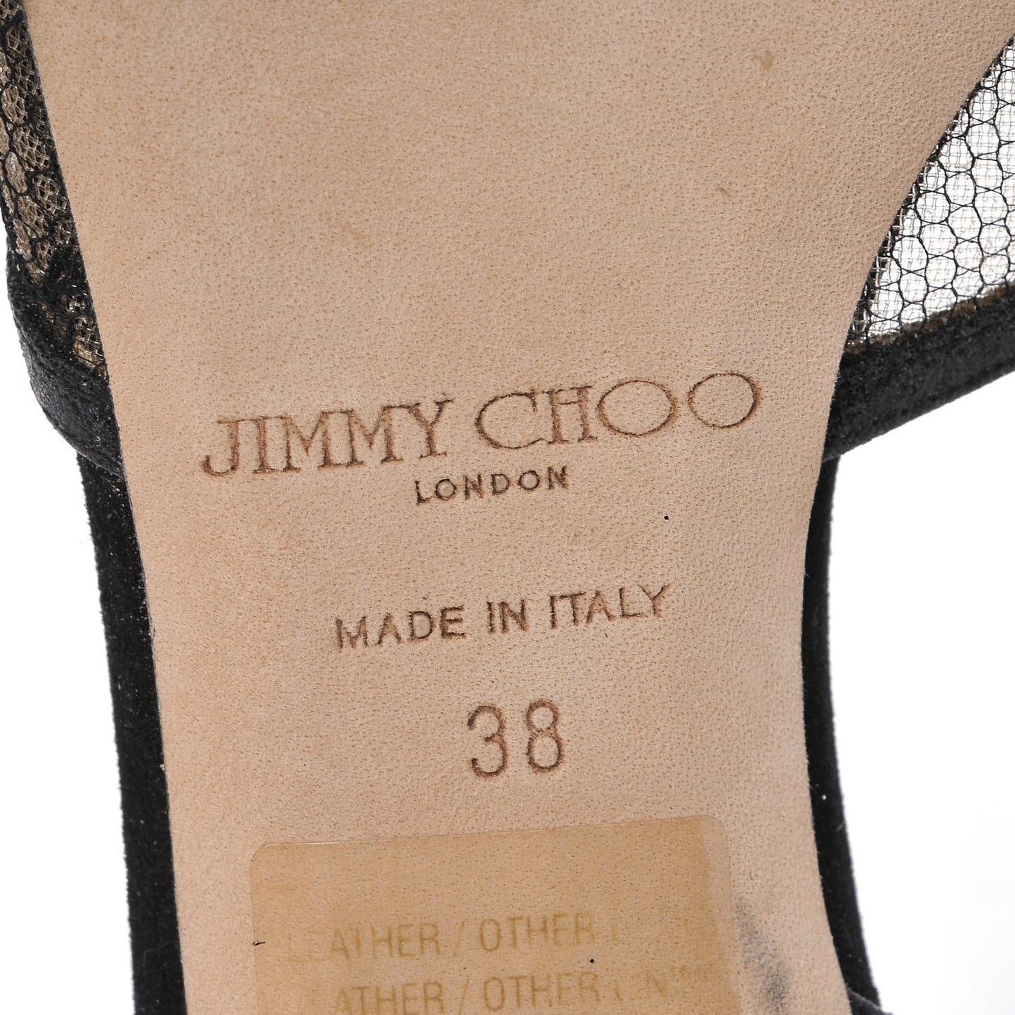 Lace Filo d'Orsay Kitten Pumps 38 Black