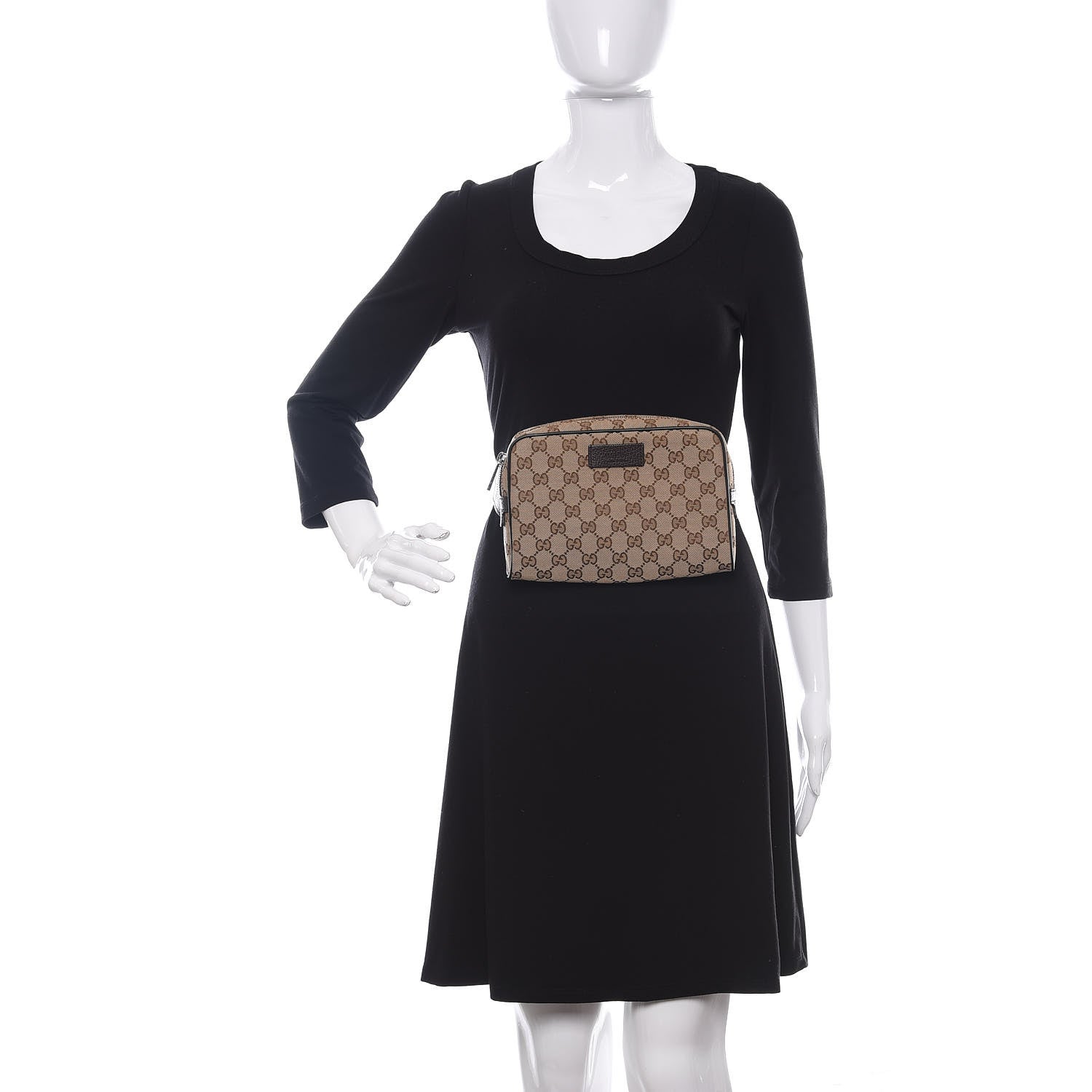 Gucci Monogram Belt Bag Dark Brown 2 of 10