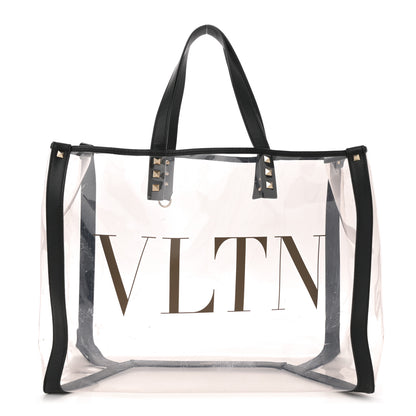 Valentino Garavani Plexy VLTN Shopping Bag Transparent 1 of 16