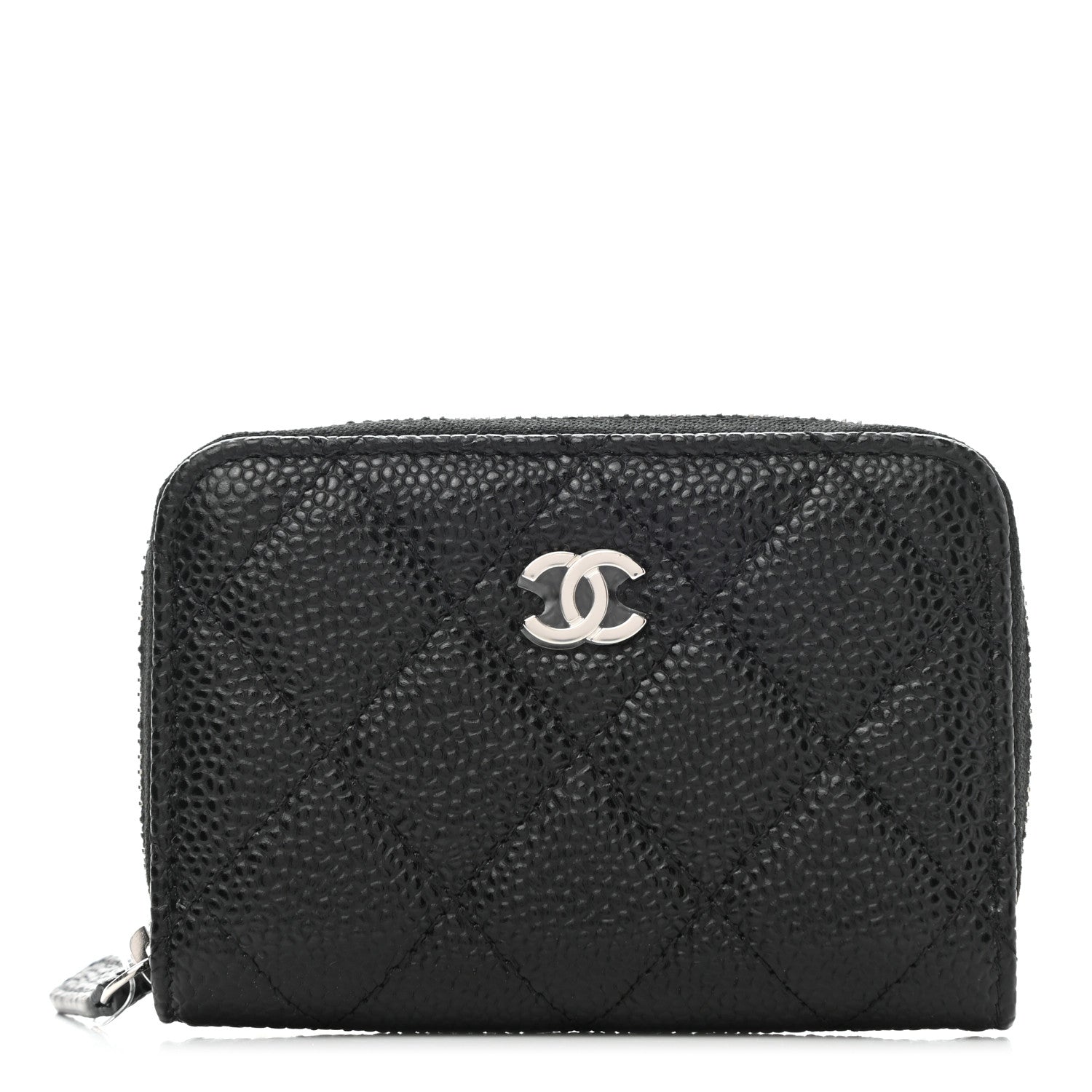 Chanel Caviar Quilted Classic Zipped Coin Purse Black 1 of 8