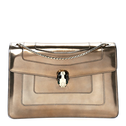 Bulgari Metallic Calfskin Serpenti Forever Crossbody Bag Bronze 3 of 13