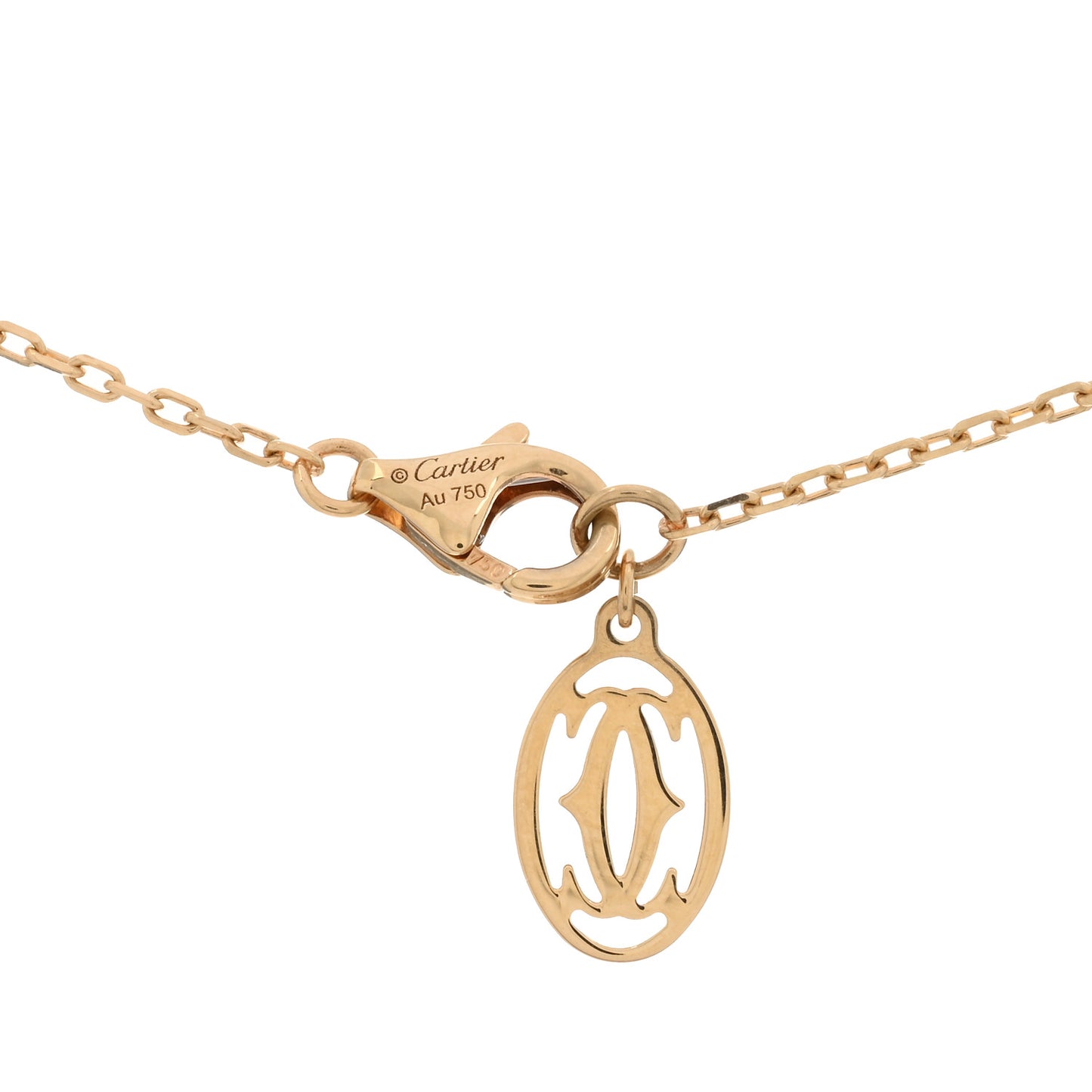 18K Yellow Gold Diamond SM D'Amour Pendant Necklace