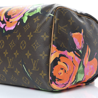 Louis Vuitton Monogram Roses Speedy 30 9 of 10