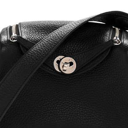 Hermes Taurillon Clemence Mini Lindy 20 Black 15 of 27