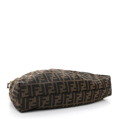 Fendi Zucca Cuoio Lucido Chef Hobo Tobacco Moro 4 of 8