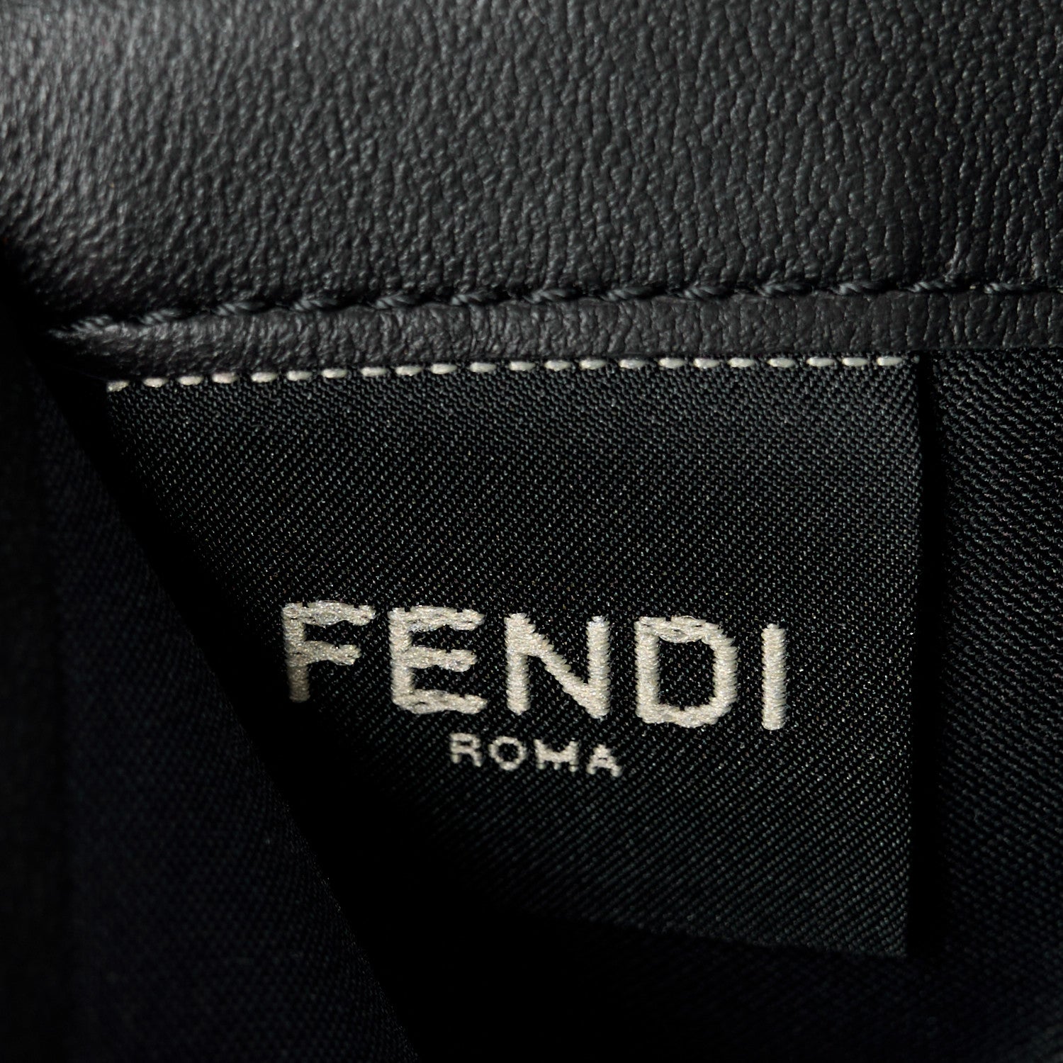 Fendi Nappa Matisse FF Embossed Continental Wallet On Chain Black 7 of 12
