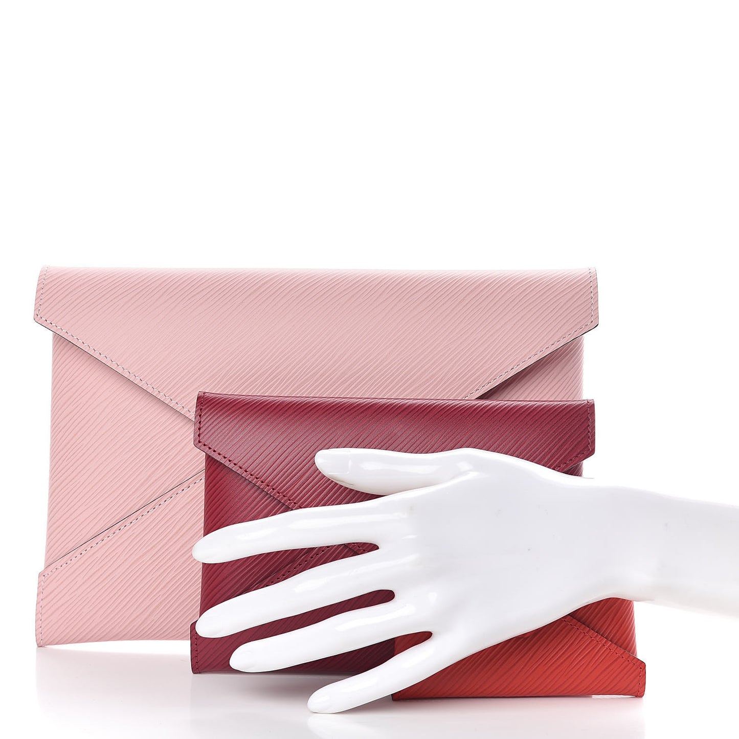 Epi Kirigami Pochette Set Rose Ballerine Fuchsia Coquelicot