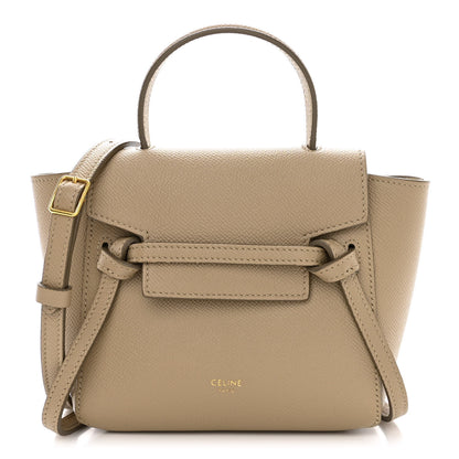 Celine Grained Calfskin Pico Belt Bag Light Taupe 1 of 11