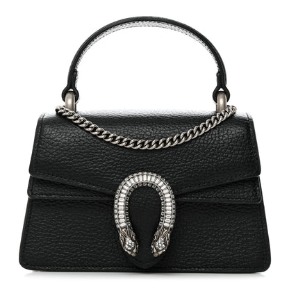 Gucci Dollar Calfskin Crystal Mini Dionysus Top Handle Bag Black Crystal 1 of 10
