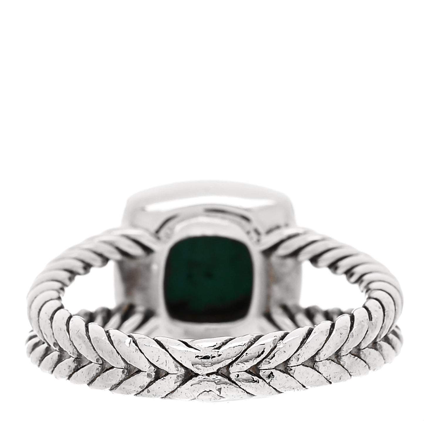 Sterling Silver Diamond Turquoise 7mm Petite Albion Ring 55 7.25