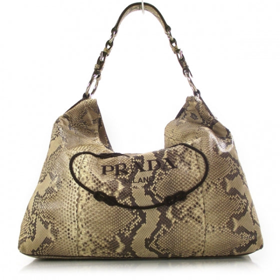 Prada Python Logo Hobo Roccia 1 of 13