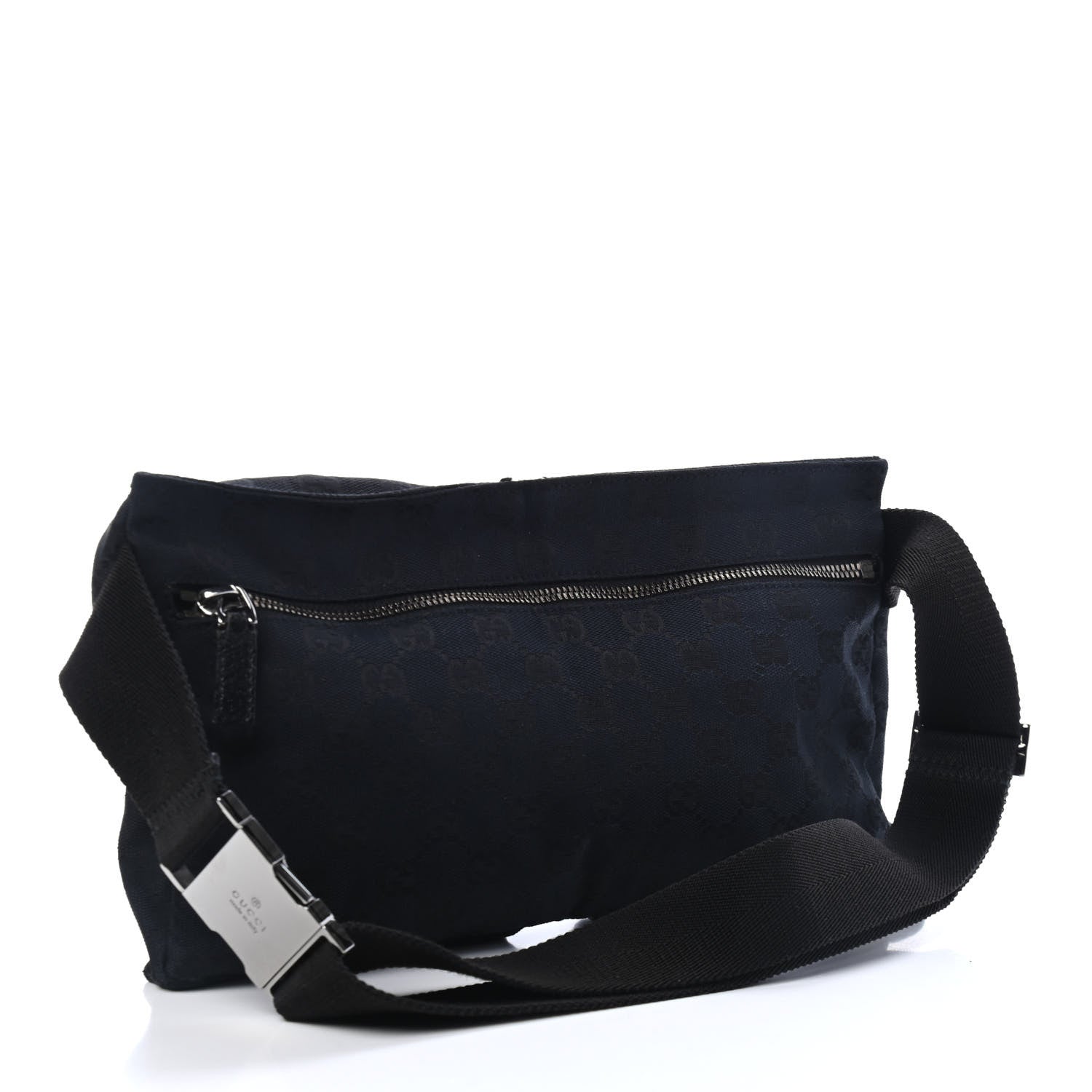 Gucci GG Monogram Double Pocket Belt Bag Black 2 of 4