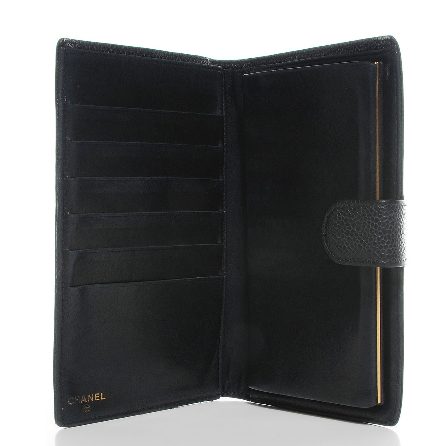 Caviar Timeless CC French Wallet Black