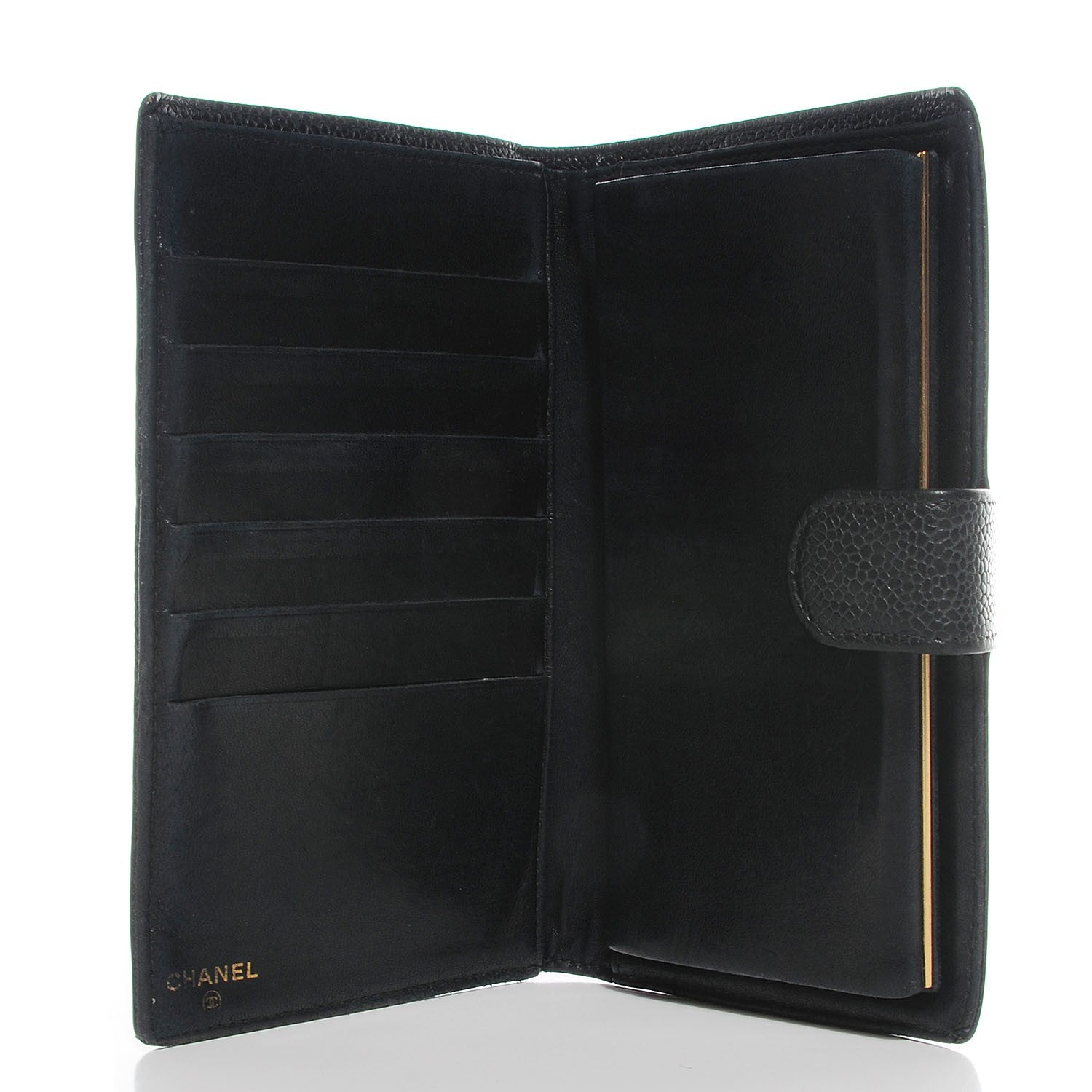 Chanel Caviar Timeless CC French Wallet Black 5 of 7