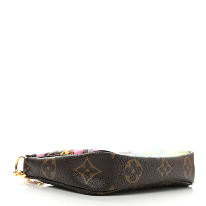 Louis Vuitton Monogram 2021 Christmas Animation Japanese Garden Mini Pochette Accessories Wisteria Pink 4 of 8