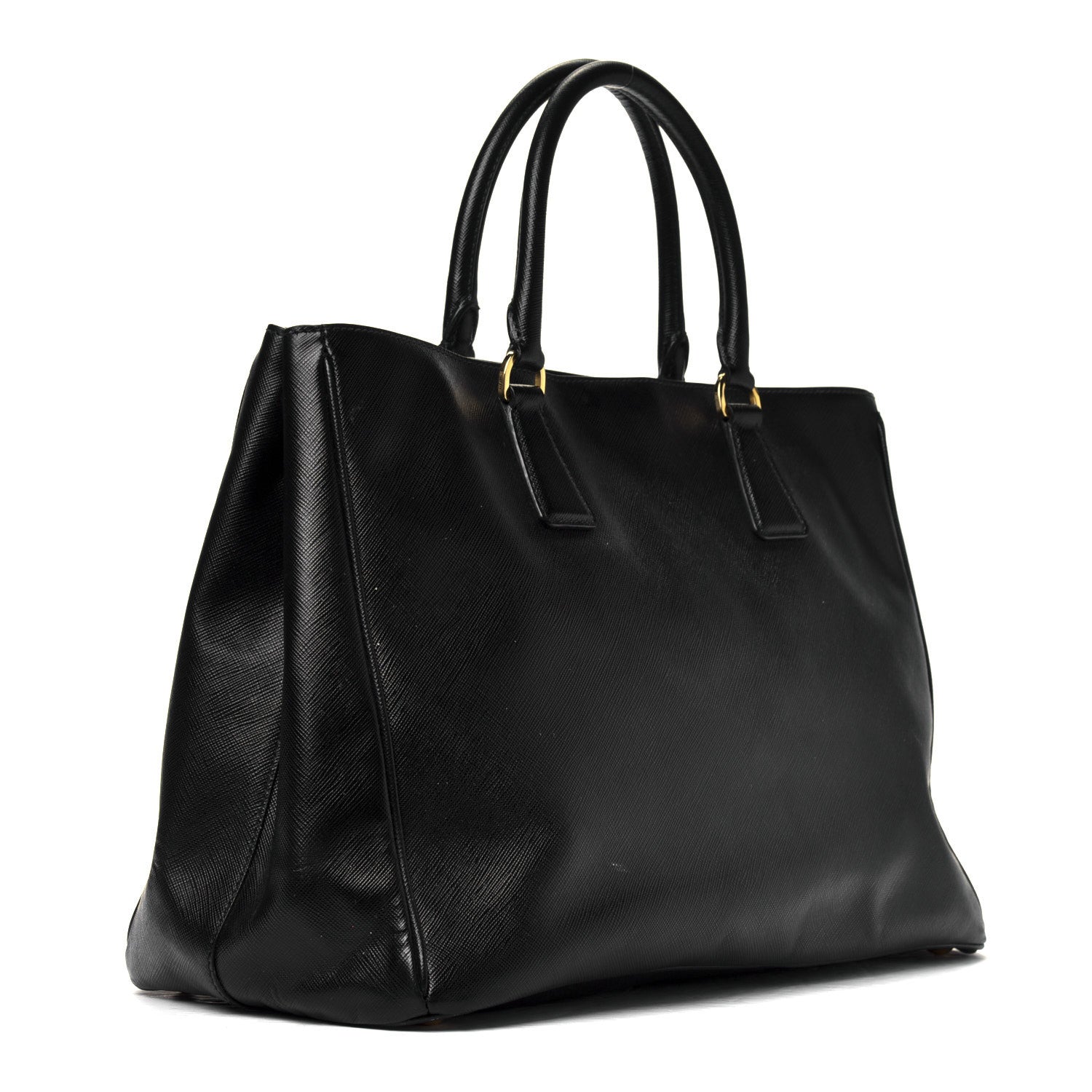 Prada Saffiano Lux Large Tote Black 2 of 7