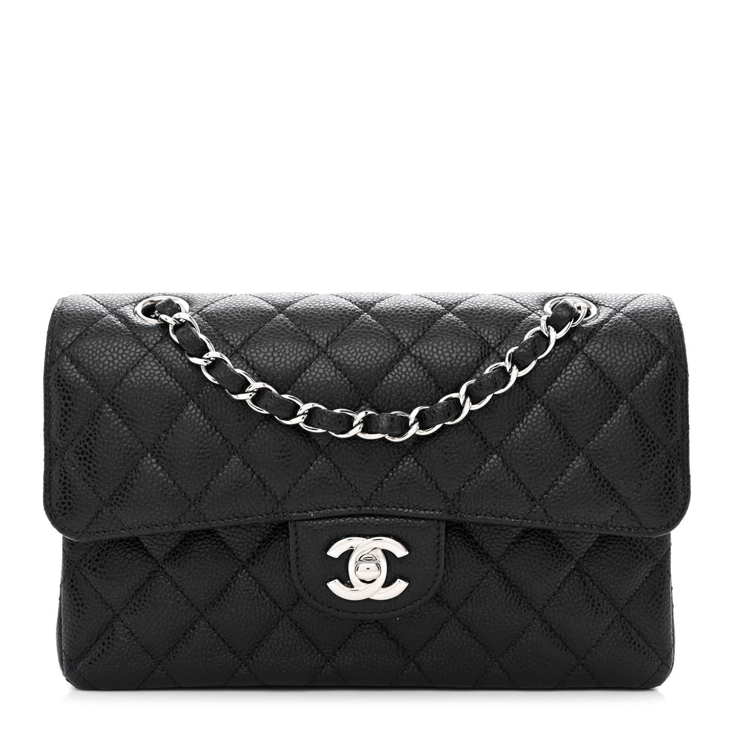 Chanel Caviar Quilted Small Double Flap Black 1 of 9