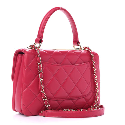 Chanel Lambskin Quilted Small Trendy CC Flap Dual Handle Bag Pink 2 of 8
