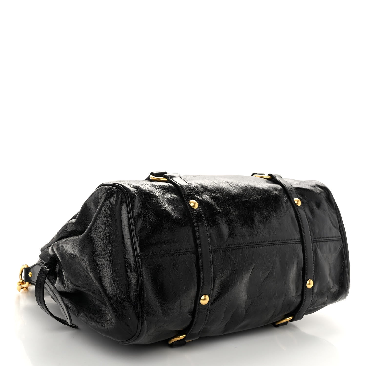 Miu Miu Vitello Lux Medium Bow Bag Black 1408488 – FASHIONPHILE