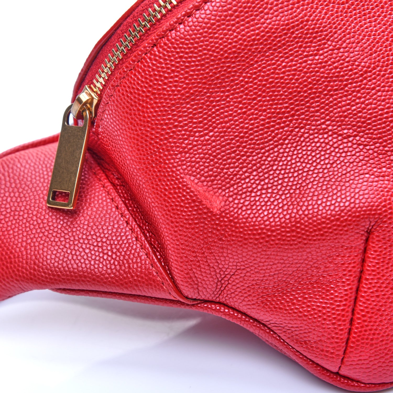 Saint Laurent Grain De Poudre Monogram Belt Bag Rouge Eros 13 of 13