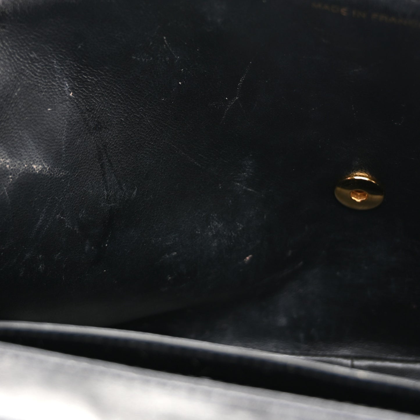 Lambskin Quilted Jumbo Single Flap Black