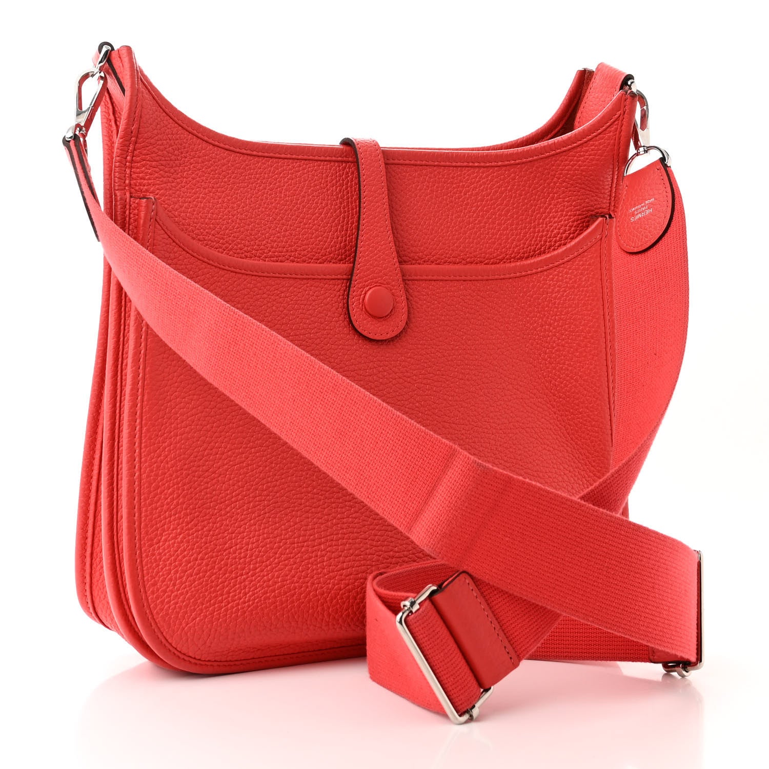 Hermes Taurillon Clemence Evelyne III PM Rouge Pivoine 3 of 10