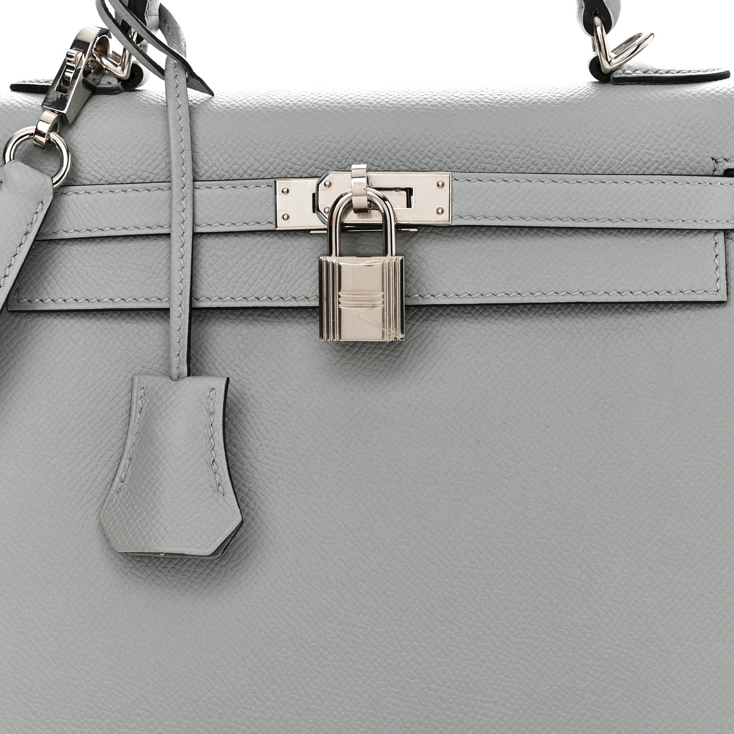 Hermes Epsom Kelly Sellier 25 Bleu Glacier 8 of 11