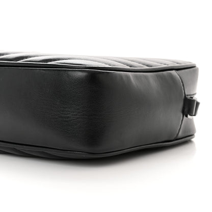 Saint Laurent Calfskin Matelasse Monogram Monochrome Lou Camera Bag Black 10 of 15