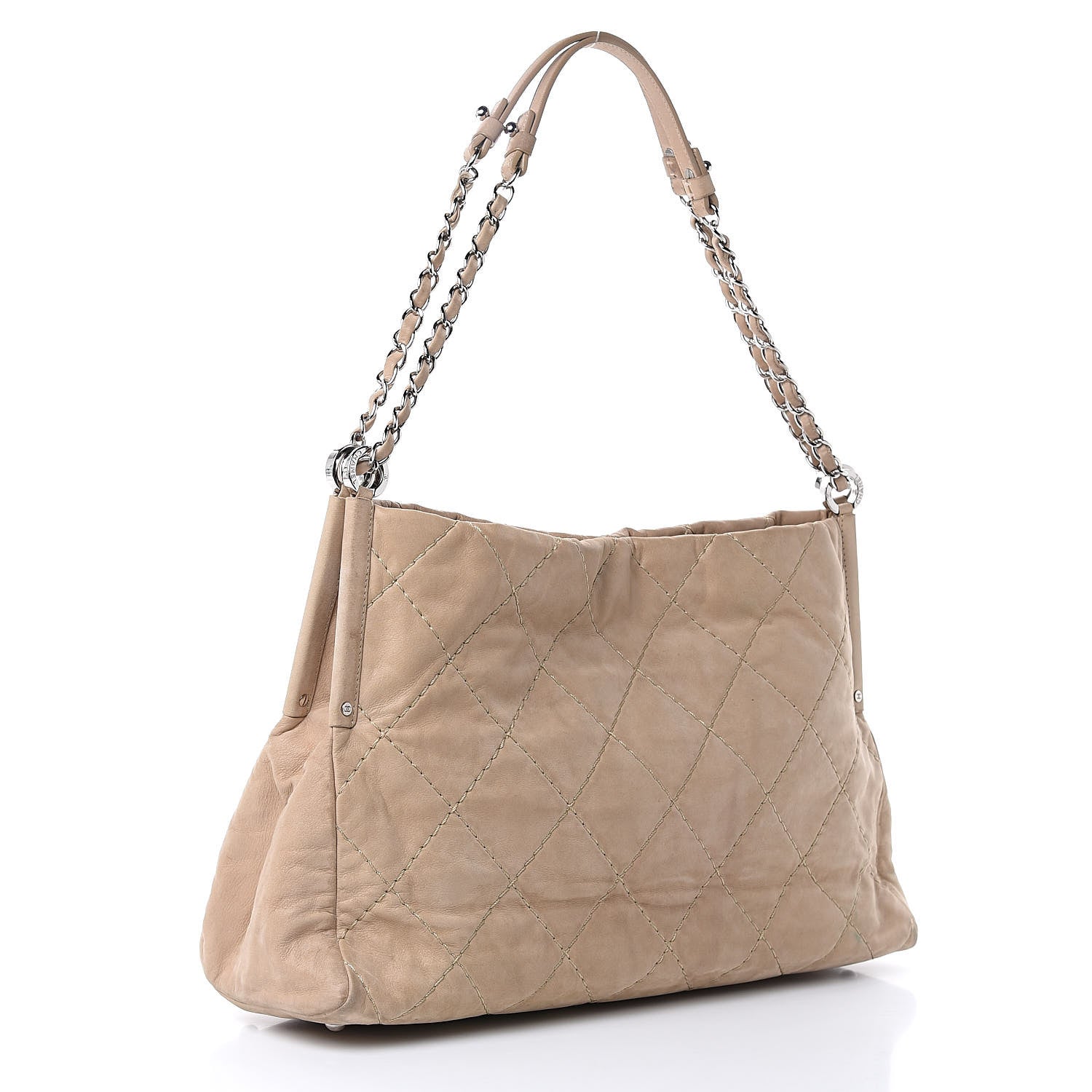 Chanel Iridescent Calfskin Small Sea Hit Tote Beige 3 of 18