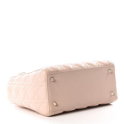 Christian Dior Lambskin Cannage Medium Lady Dior Light Pink 3 of 10
