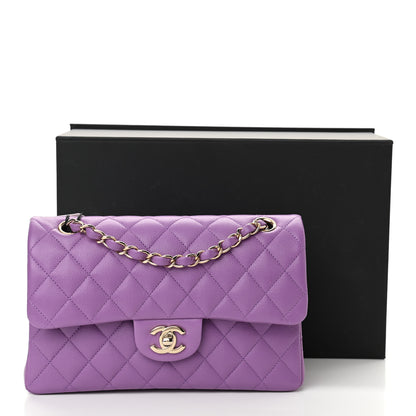 Chanel Caviar Quilted Small Double Flap Purple 11 of 11