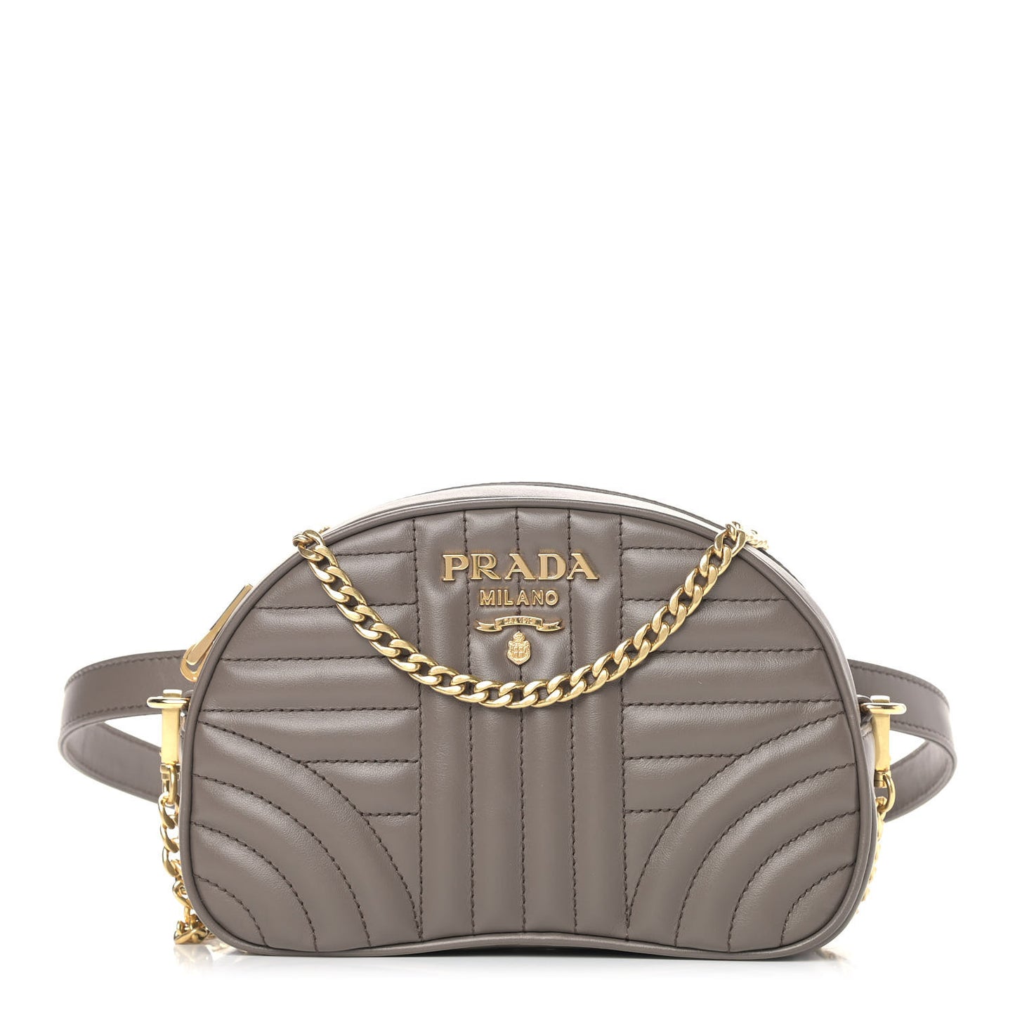 Soft Calfskin Impunture Diagramme Belt Bag Bambu 1