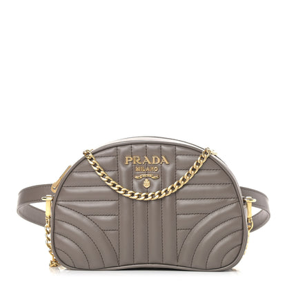 Prada Soft Calfskin Impunture Diagramme Belt Bag Bambu 1 1 of 10