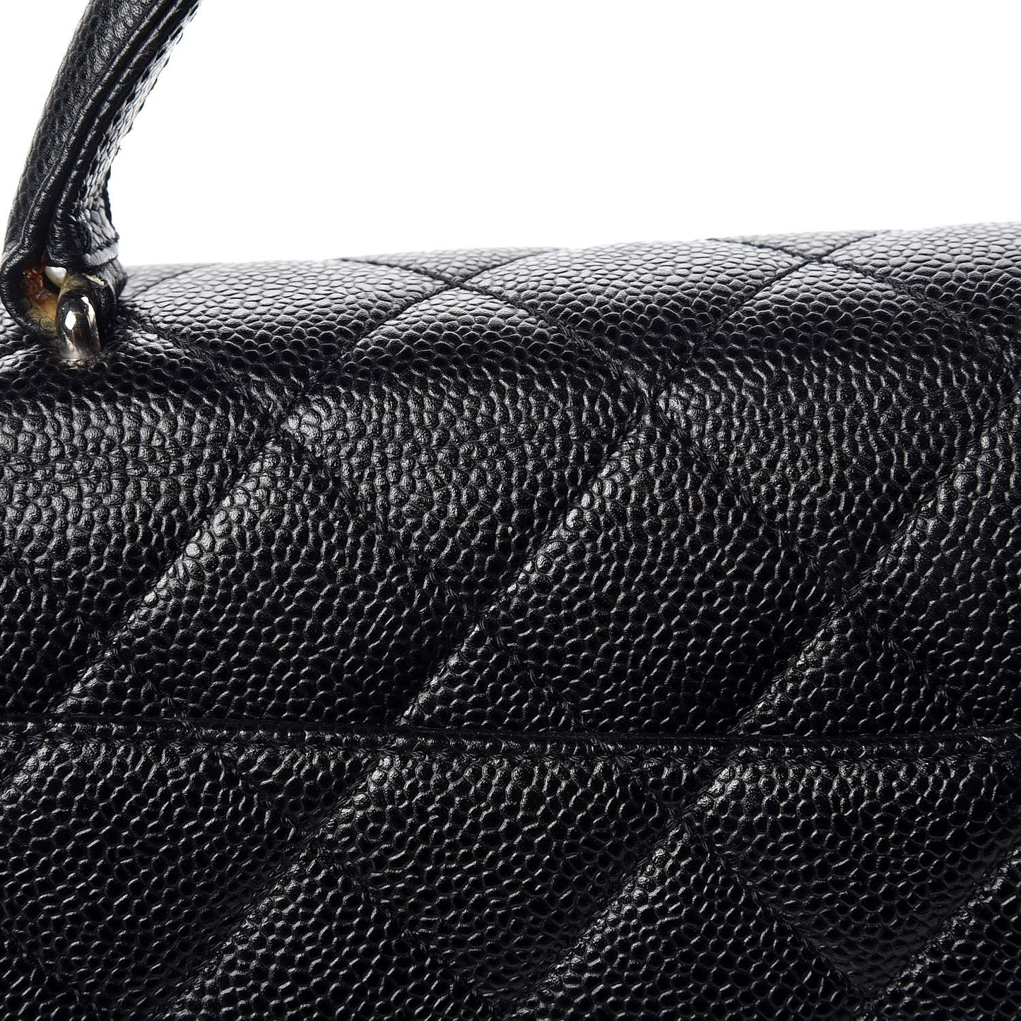 Caviar Quilted Jumbo Kelly Flap Black