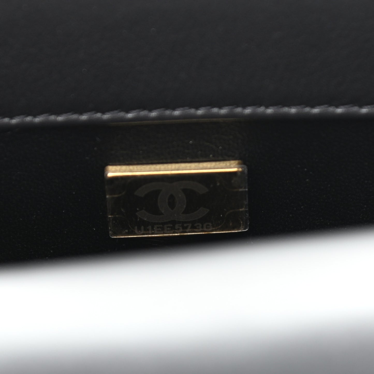 Calfskin Crystal Quilted Extra Mini Coco Handle Flap Black