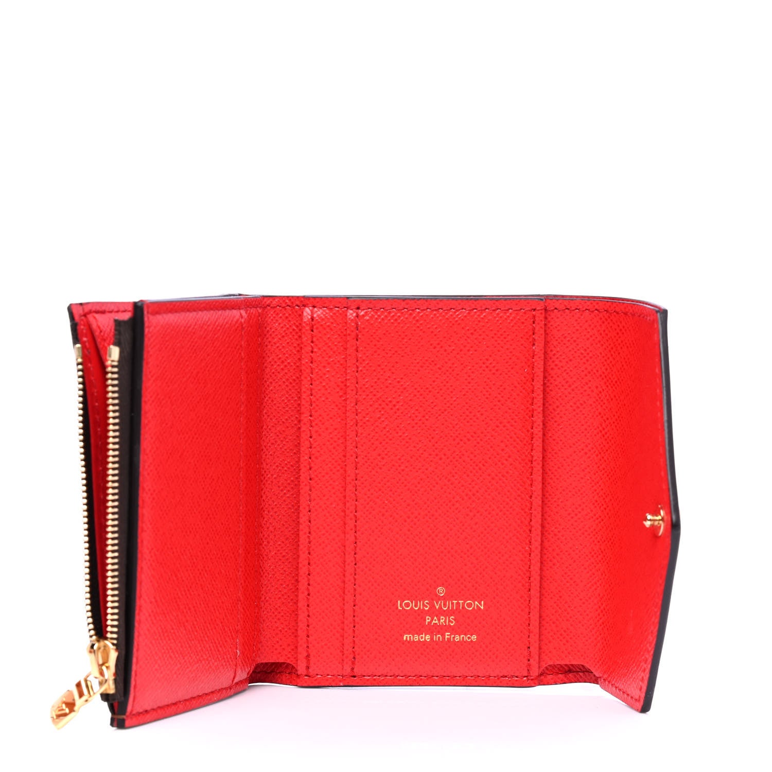 Louis Vuitton Damier Ebene Zoe Wallet Coquelicot 3 of 4