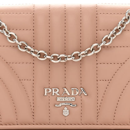 Prada Soft Calfskin Impunture Diagramme Chain Wallet Cipria 8 of 11