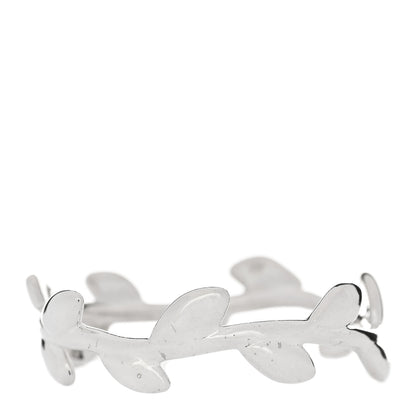 Tiffany Sterling Silver Paloma Picasso Narrow Olive Leaf Band Ring 58 8.25 2 of 4