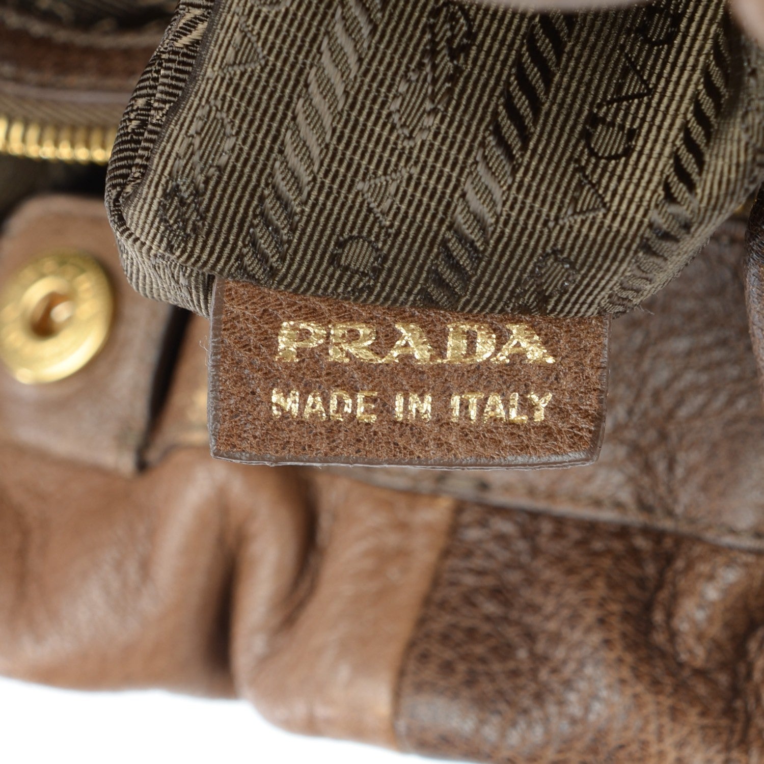 Prada Cervo Antik Shoulder Bag Cammello Sfumato 9 of 10