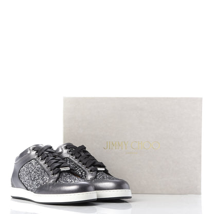 Jimmy Choo Glitter Miami Sneakers 36 Grey 10 of 10