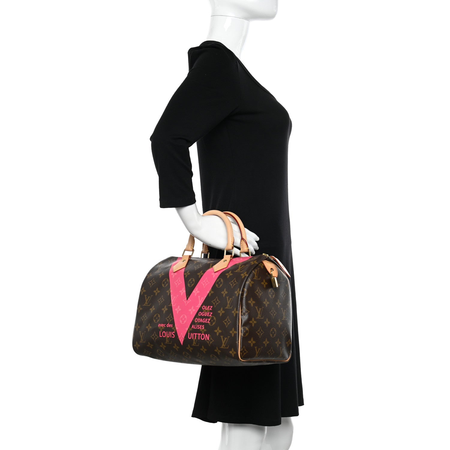 Louis Vuitton Monogram Speedy 30 V Grenade 2 of 10
