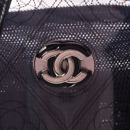 Chanel Crumpled Calfskin PVC Bucket Bag Black 8 of 10