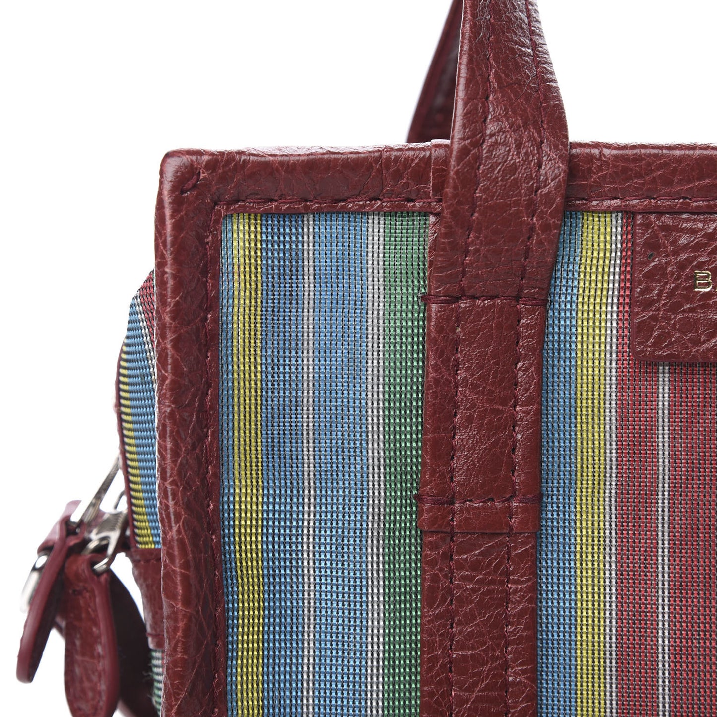 Mesh Agneau Arena XS Bazar Shopper Tote Green Multicolor
