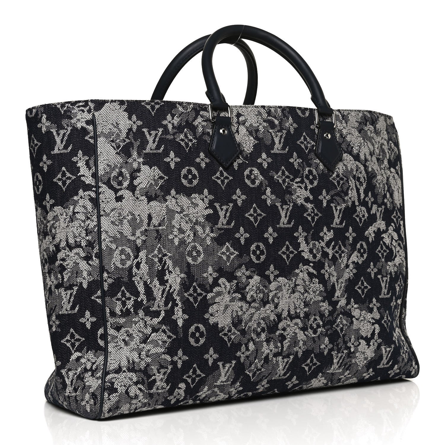 Louis Vuitton Monogram Tapestry Grand Sac Bleu 2 of 13