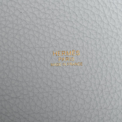 Hermes Taurillon Clemence Picotin Lock 22 MM Bleu Pale 6 of 11