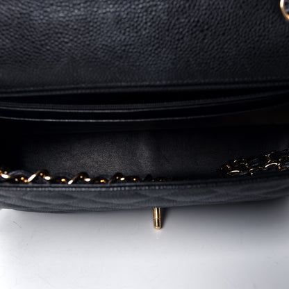 Chanel Caviar Quilted Jumbo Single Flap Black 4 of 4