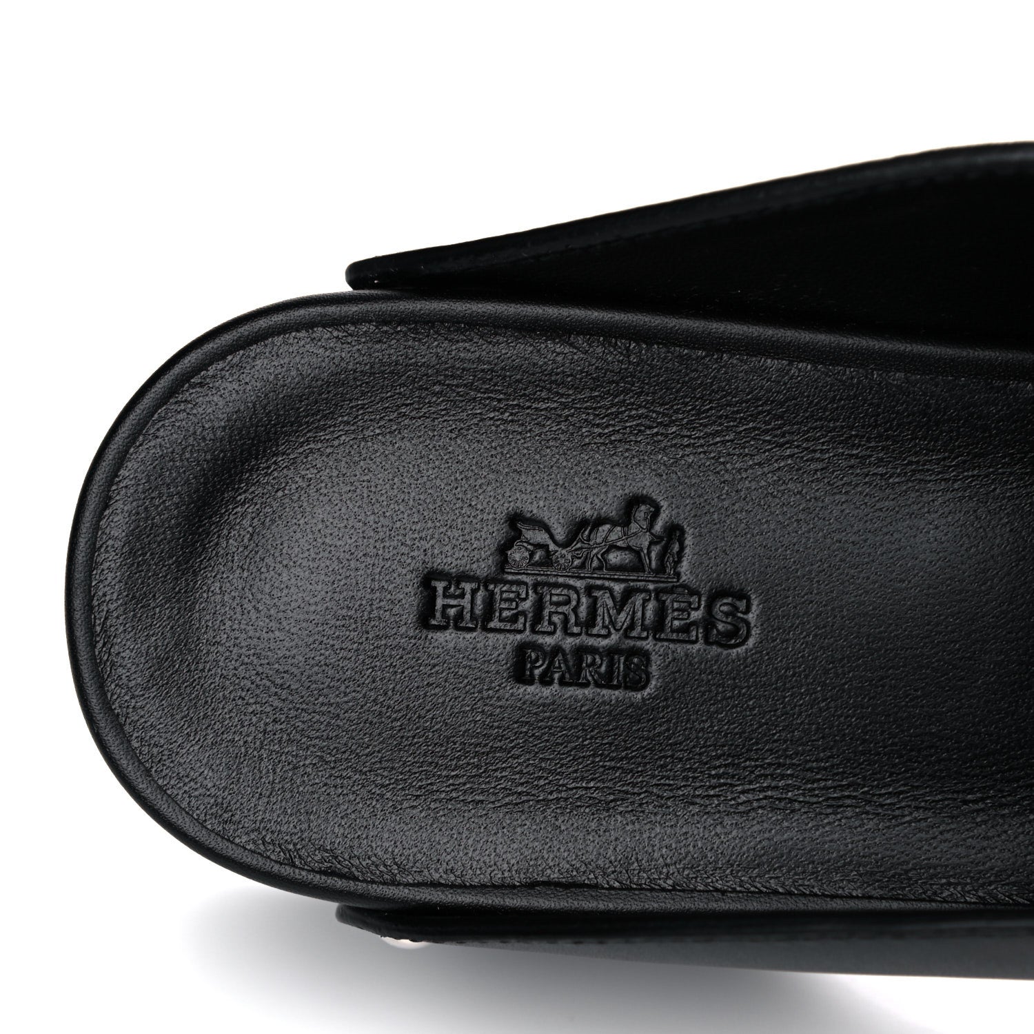Hermes Calfskin Calya Mules 36 Black 7 of 9