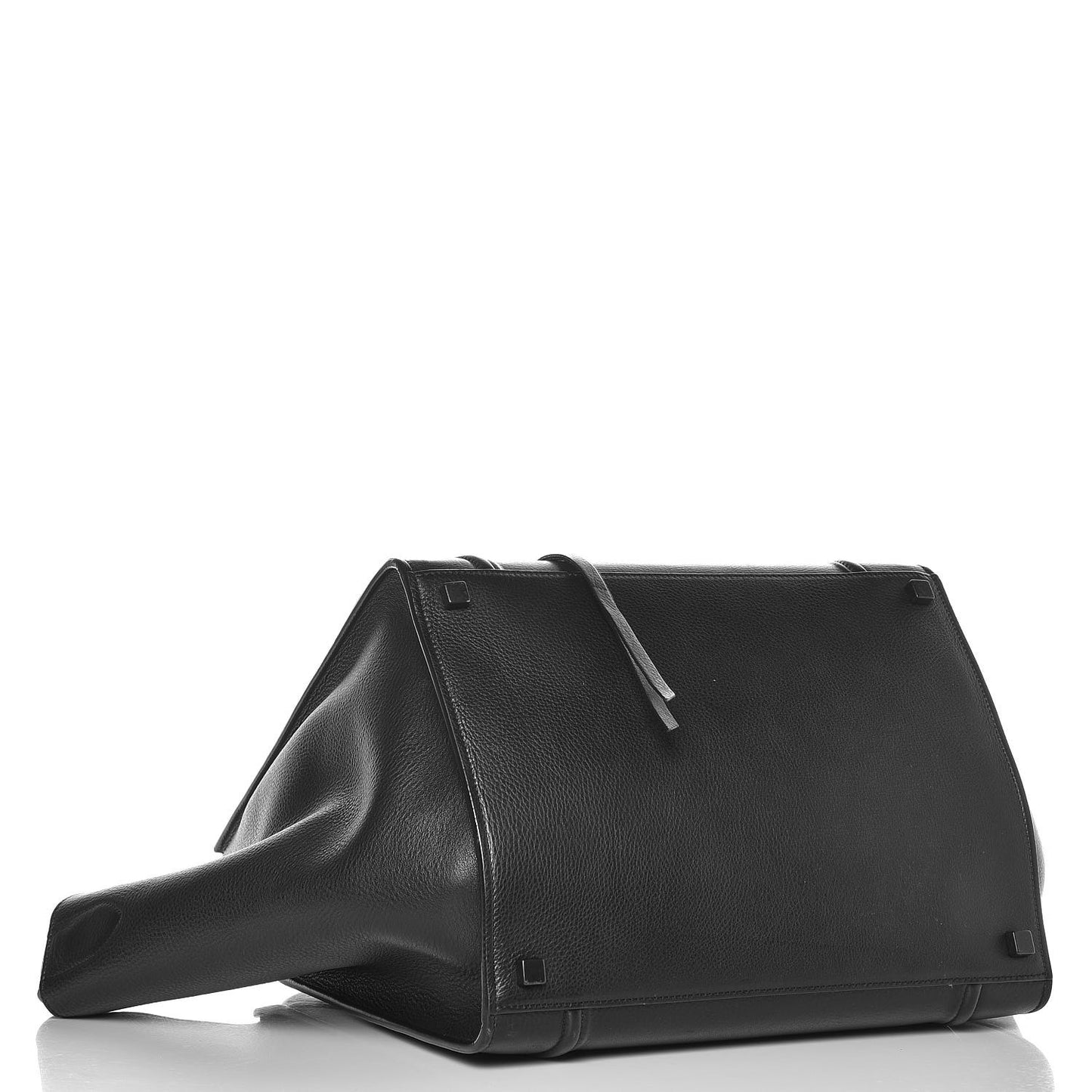 Supple Calfskin Medium Phantom Luggage Black