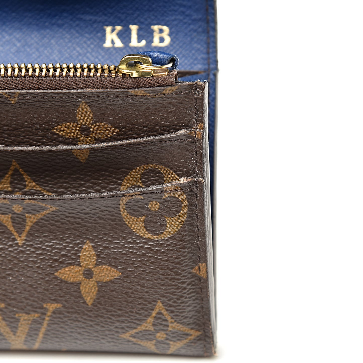 Monogram Emilie Wallet Blue