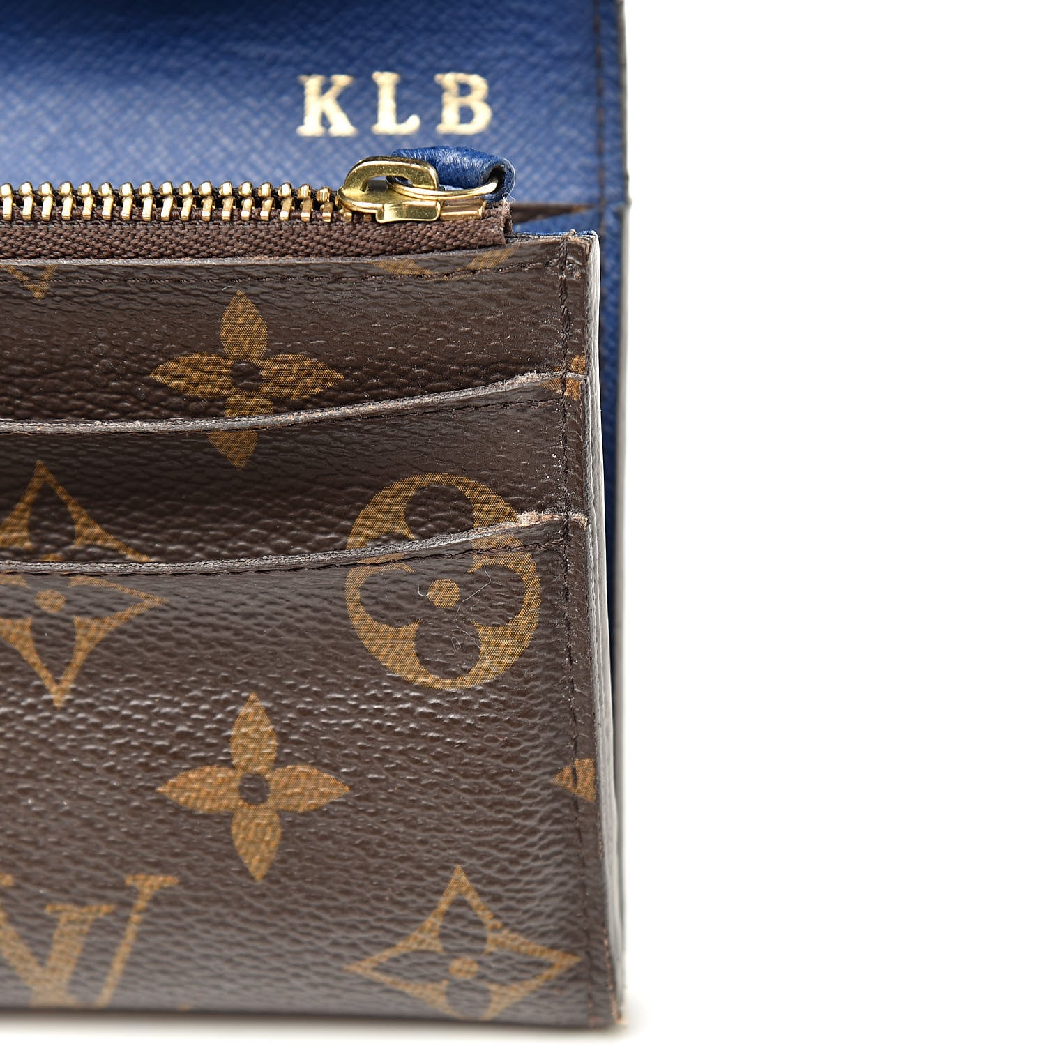 Louis Vuitton Monogram Emilie Wallet Blue 11 of 21